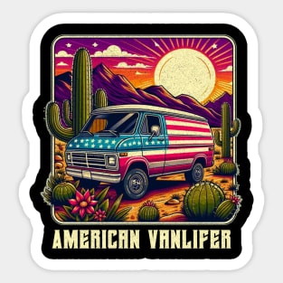 American Vanlife Sticker